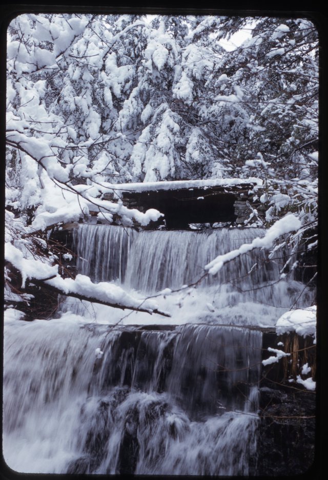 Clearing Farm Waterfalls in Winter